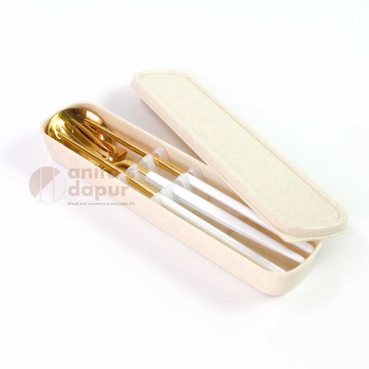 Cutlery Set Beige  (with box)