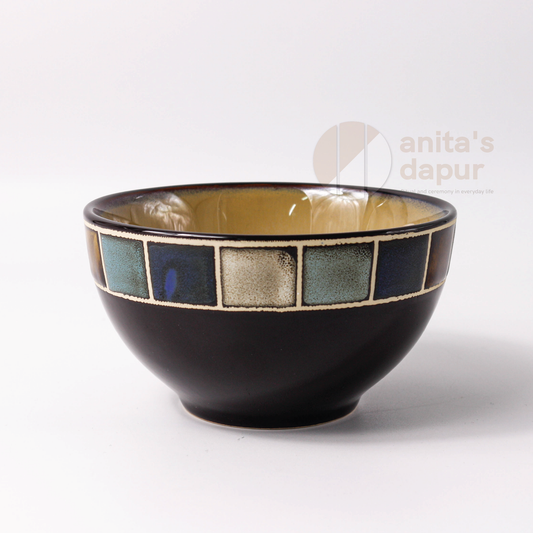 Blue Grid Bowls (4.8 inch , 6 inch , 9 inch)