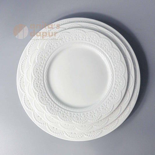 White Series Plate (6.5 inch , 7.5 inch , 8.5 inch)