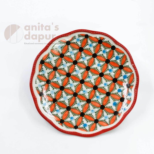 Orange Copper Coin Plate (8inch , 10inch)