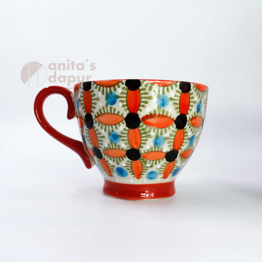 Orange Copper Coin Coffee Cup