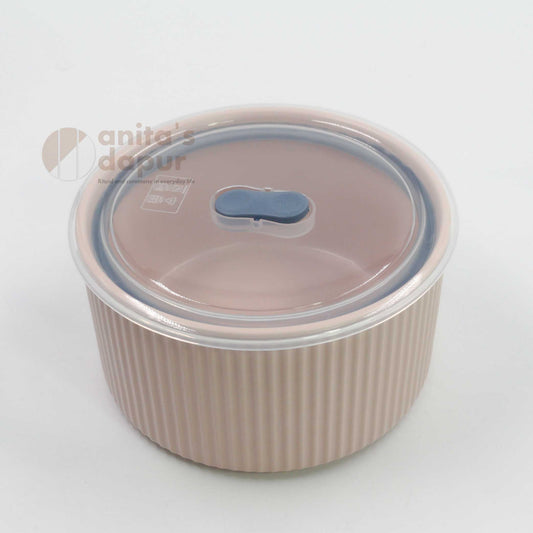 Pink Fresh Keeping Bowl (5.9 inch and 6.7 inch)