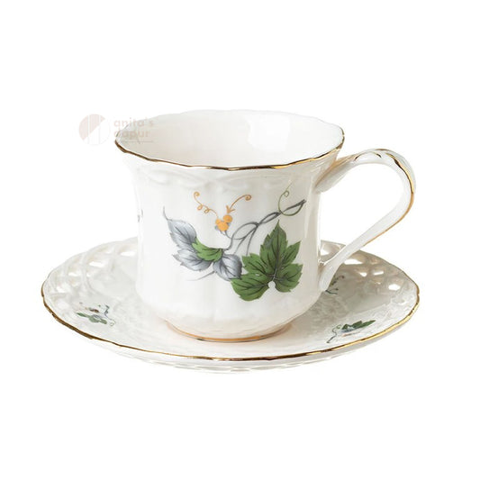 English Green Leaf Cup & Saucer