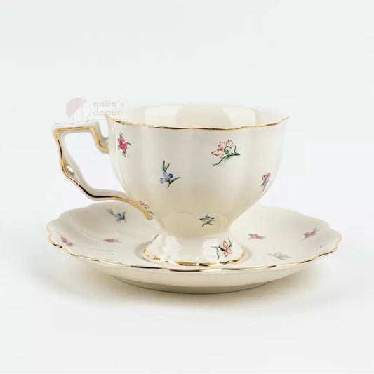 English Floral Cup & Saucer