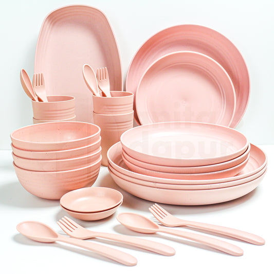 Wheat Straw Pink Set