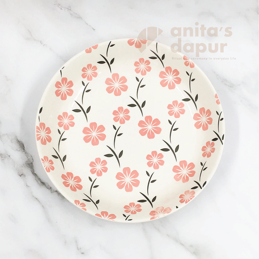 White Sakura Plate (8inch)